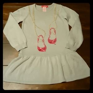 NWOT U-knit ballet slippers sweater dress sz 6